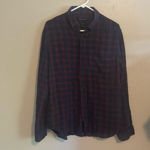 Banana republic slim fit plaid button up‎